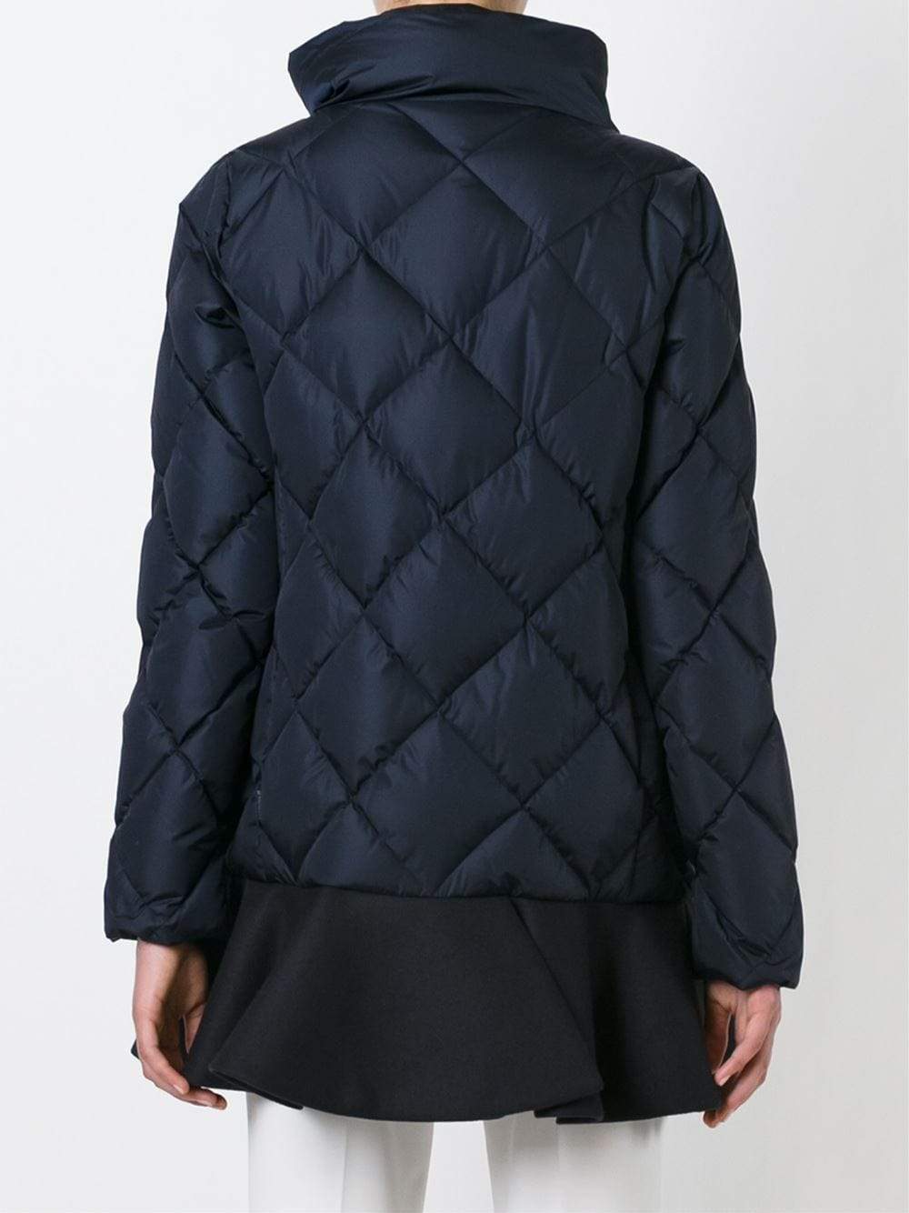 MONCLER-Wool Hem Puff Coat-