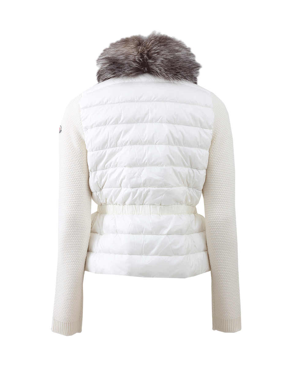 MONCLER-Belted Puff Cardigan Jacket-