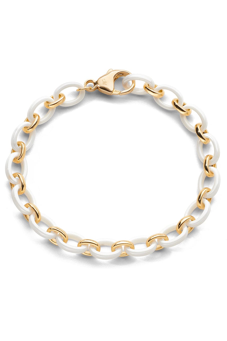 Marilyn White Ceramic Link Bracelet main image 0