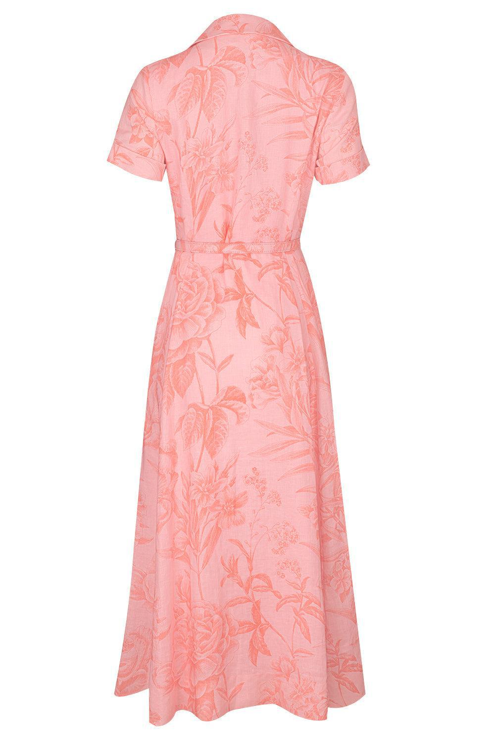 SHORT SLEEVE A-LINE DRESS-RSTTECRL-4-CLOTHINGDRESSCASUAL-MONIQUE LHUILLIER