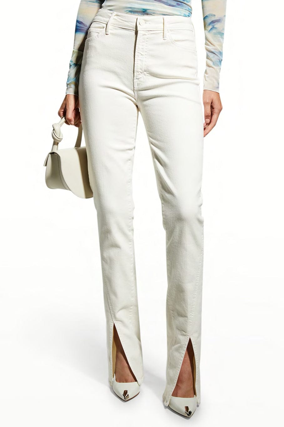 MOTHER-The Rascal Sliced Up Heel Jean-