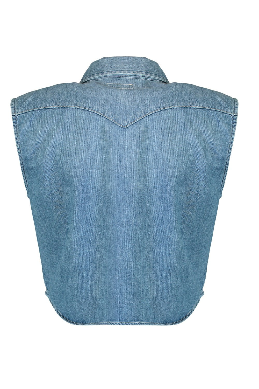 MOTHER-The Sleeveless Knotted Exes Top-