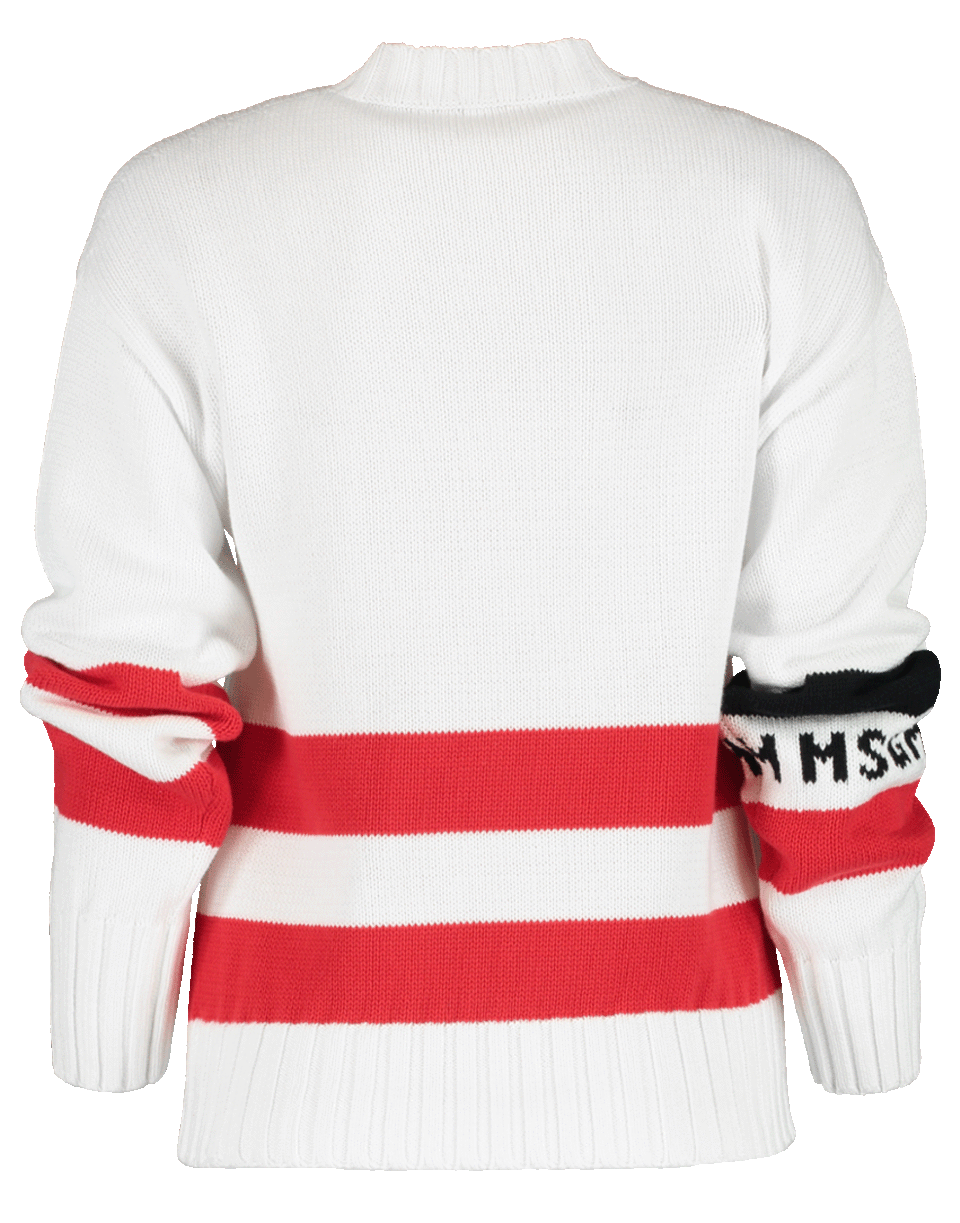 MSGM-Stars & Stripes Knit Sweater-