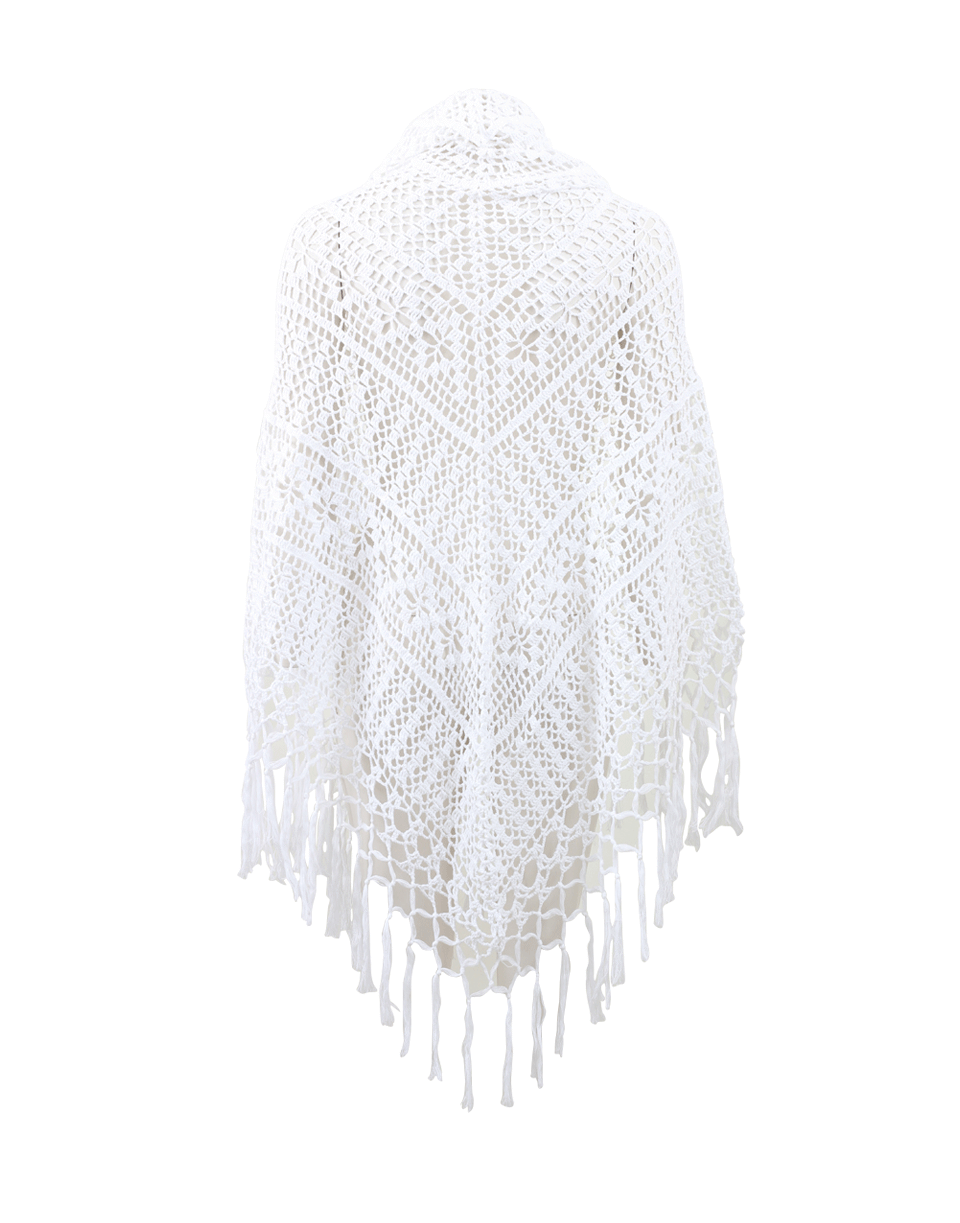 MUCHE ET MUCHETTE-Vava Vintage Shawl-WHITE