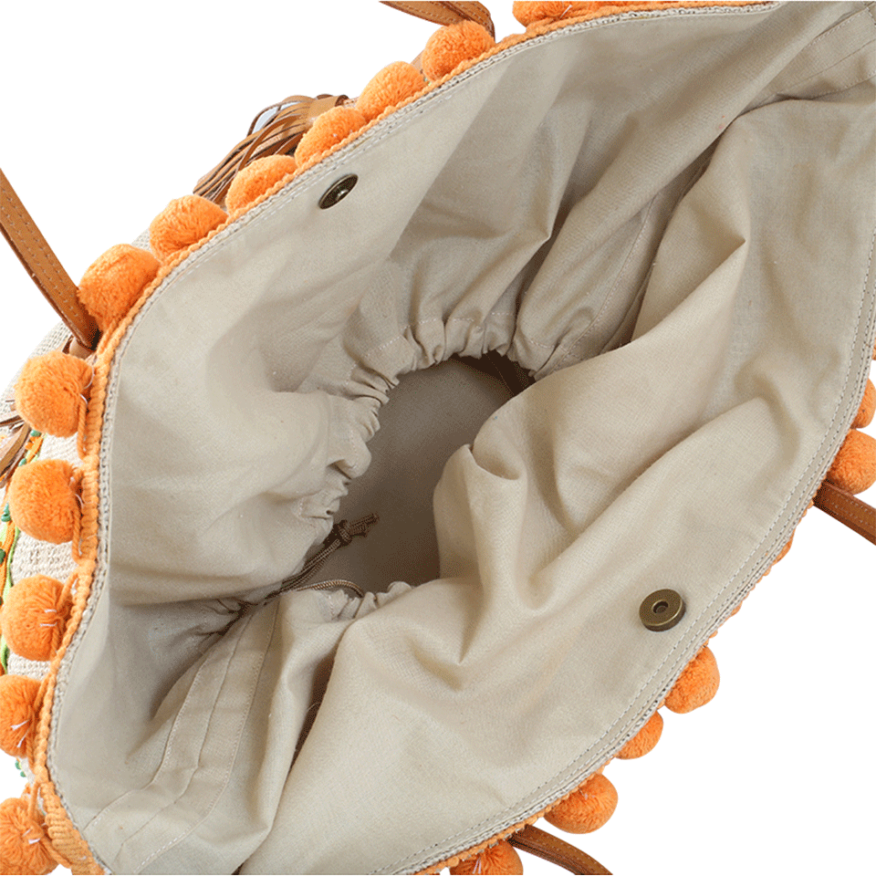 MYSTIQUE-Pom Pom Basket-ORANGE