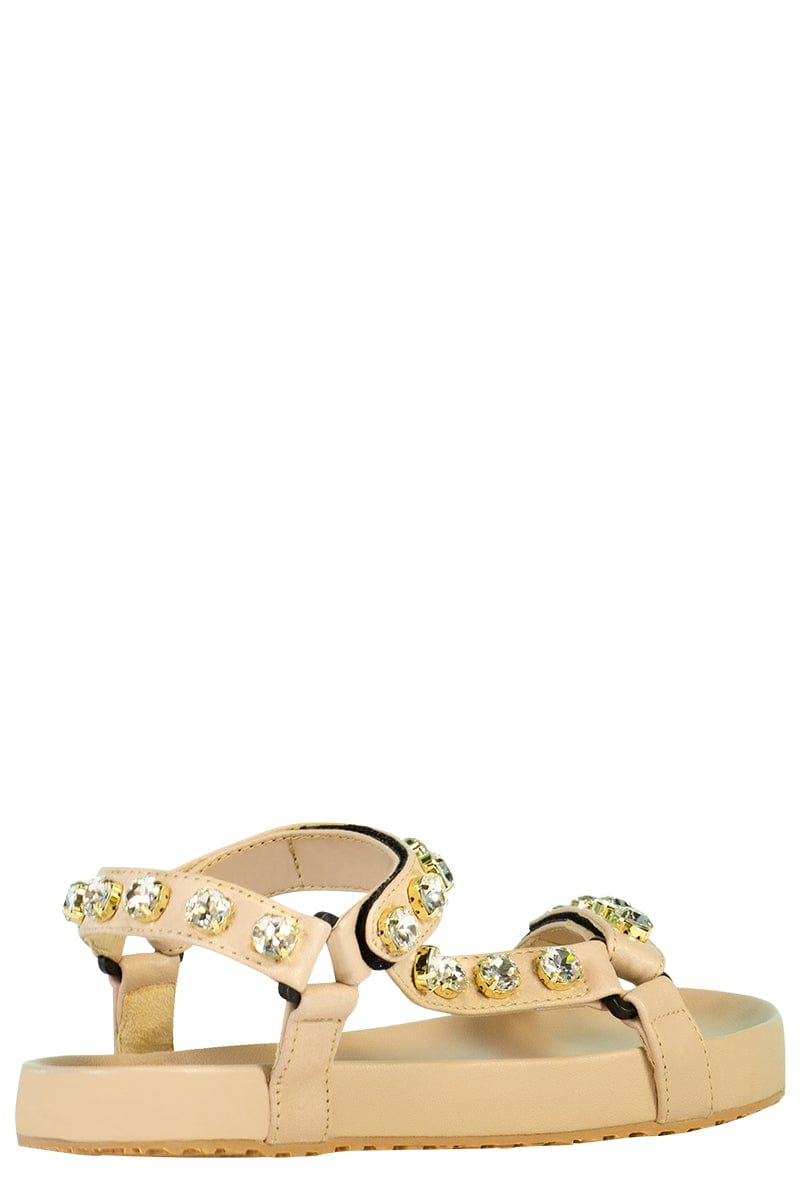 MYSTIQUE-Jeweled Velcro Sandal-