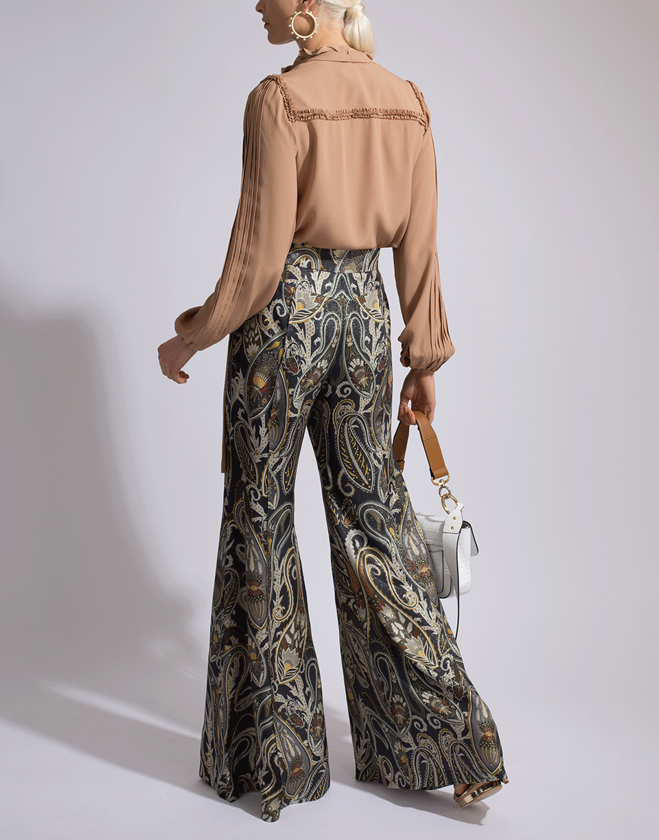 N0.21-Neck Tie Button Up Blouse-