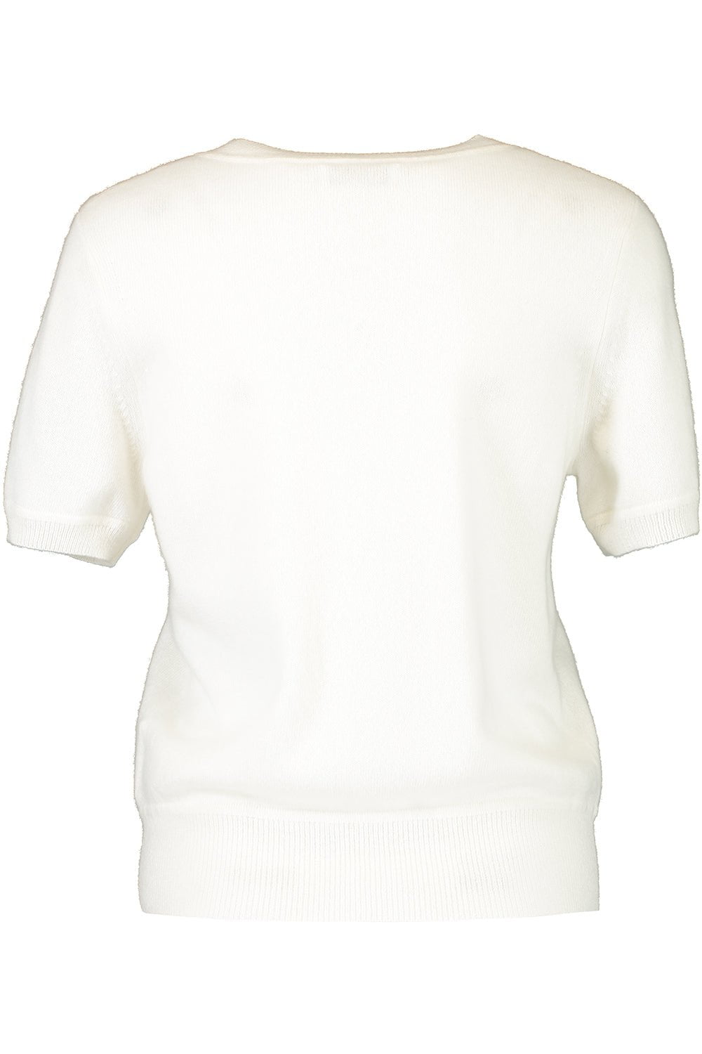 NAADAM-Short Sleeve Cropped Pullover - White-