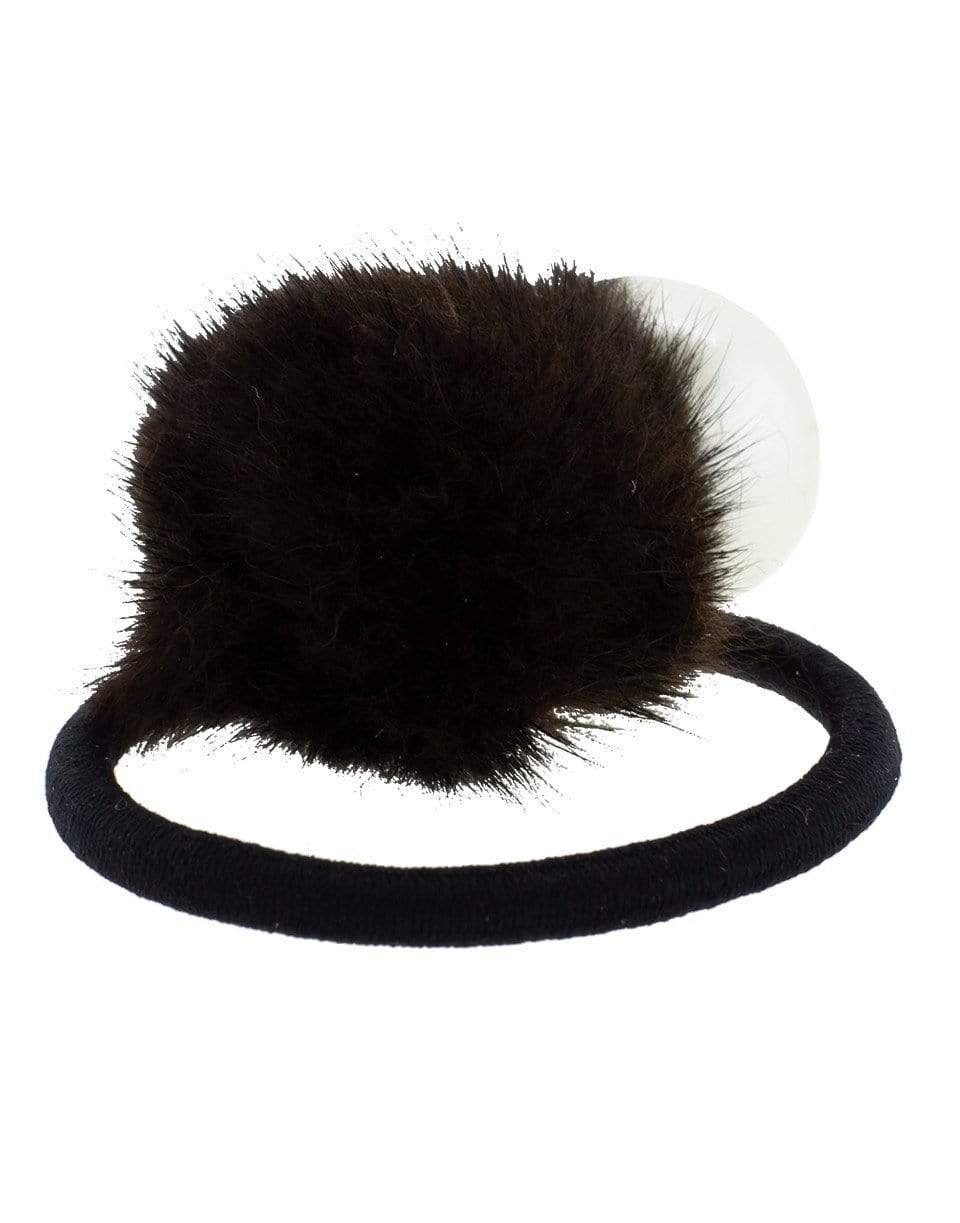 NAHMU-Pearl and Fur Pony Holder-BROWN