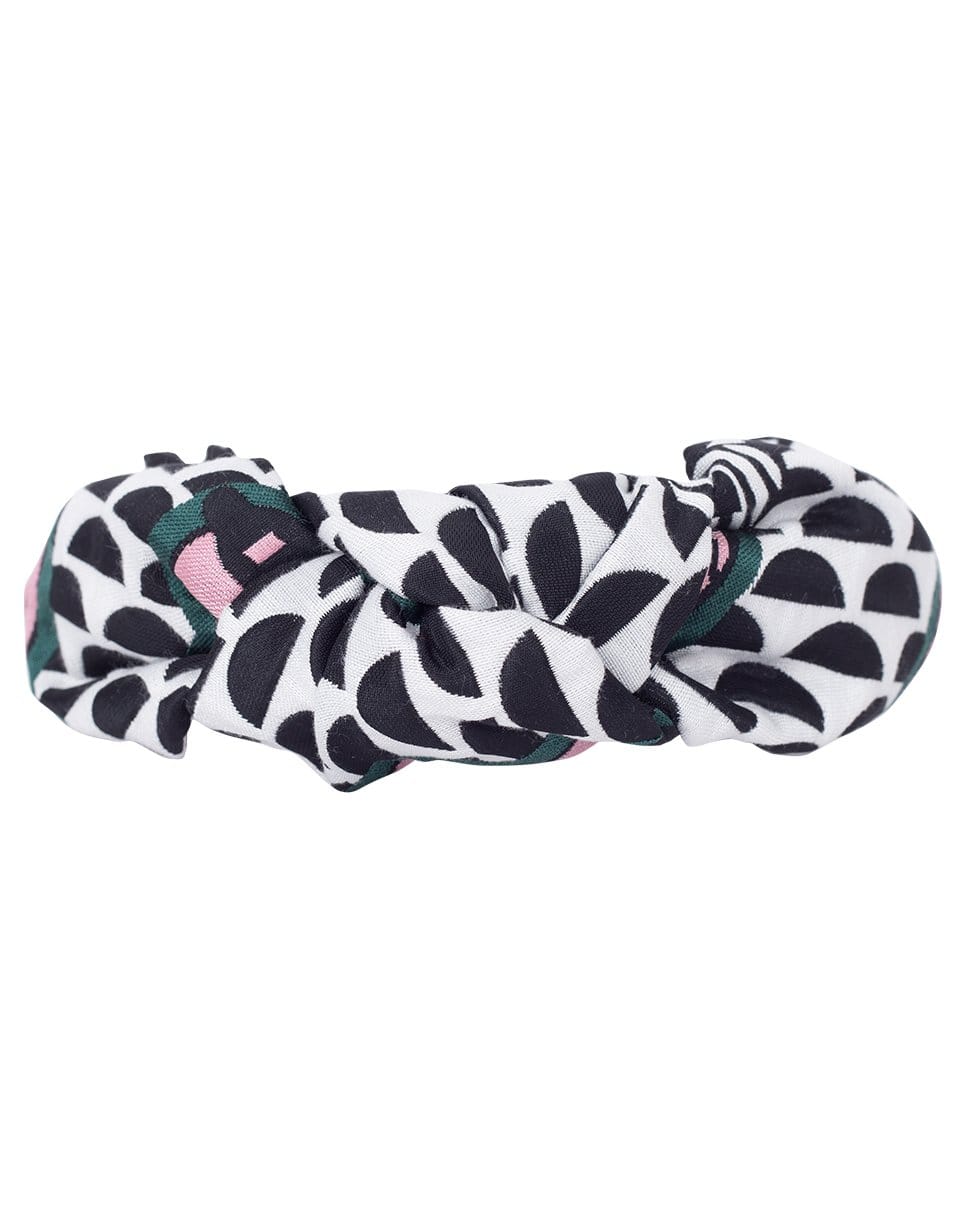 NAHMU-Top Knot Polka Dot Headband-PINK