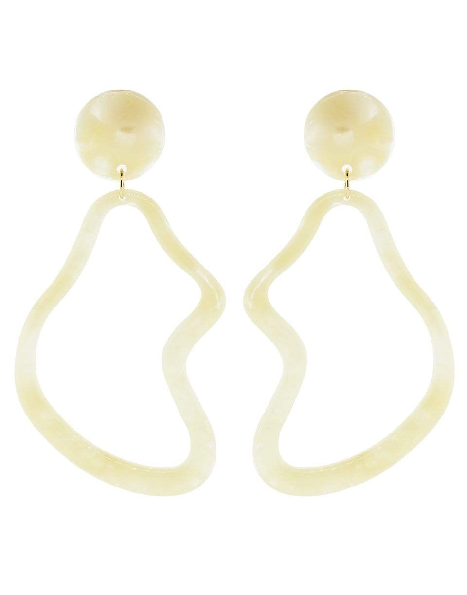 NAHMU-Abstract Drop Earrings-NATURAL