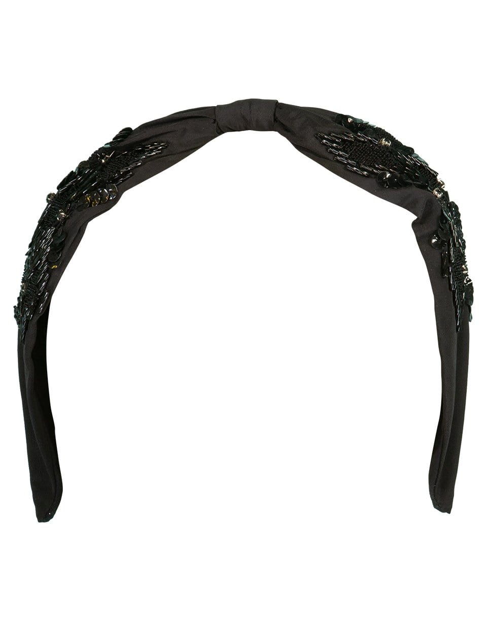 NAMJOSH-Sequin Embroidered Headband-BLACK
