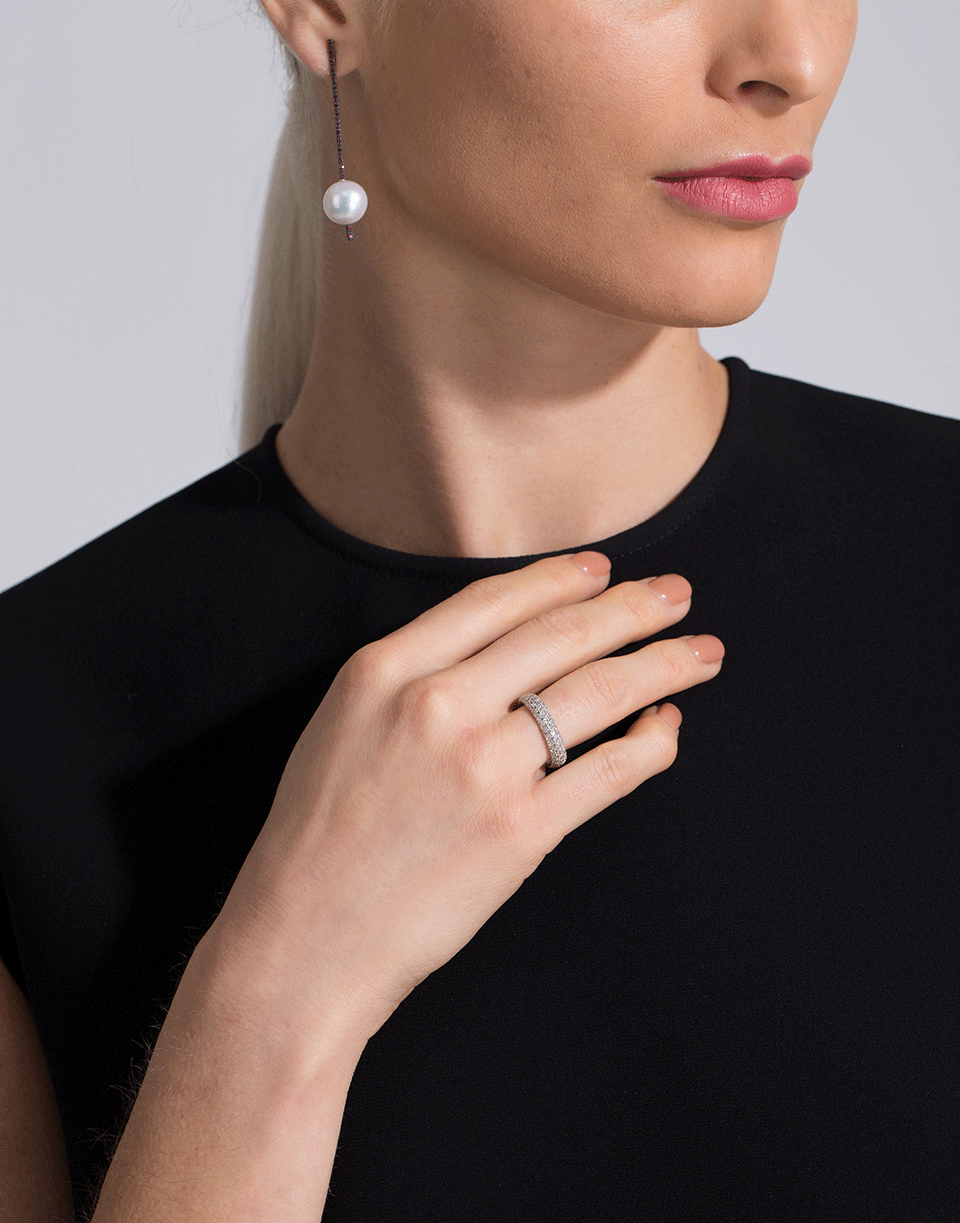 NANCY NEWBERG-Diamond Pave Sugar Ring-WHITE GOLD