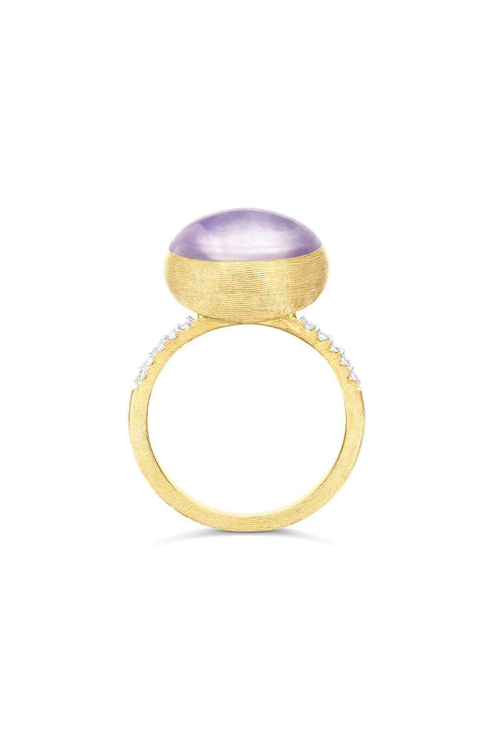 Medium "Boules" Lepidolite Violetta Ring-YELLOW GOLD-7-JEWELRYFINE JEWELRING-NANIS
