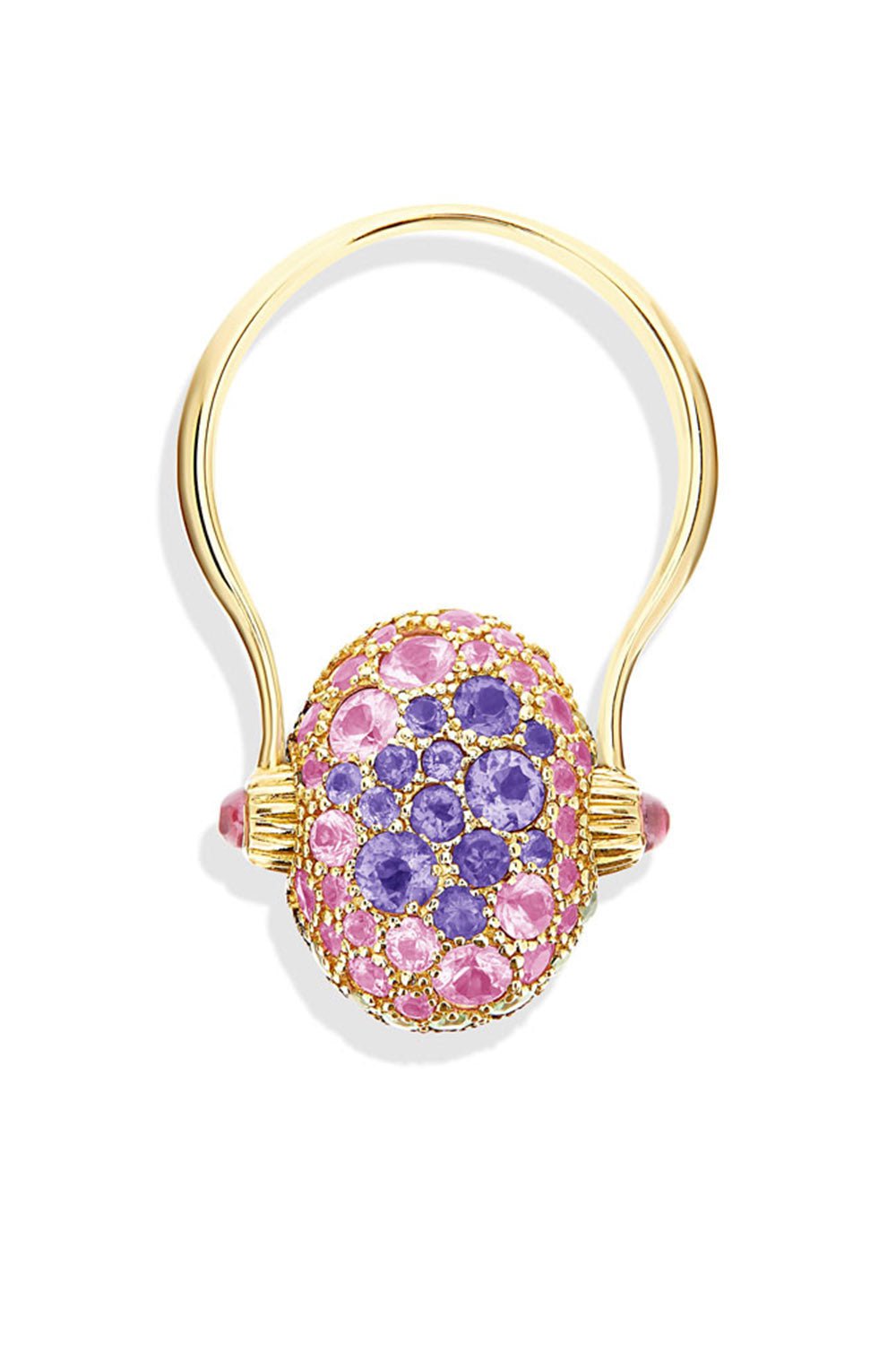 NANIS-Reverse Labrodite Double Face Ring-YELLOW GOLD