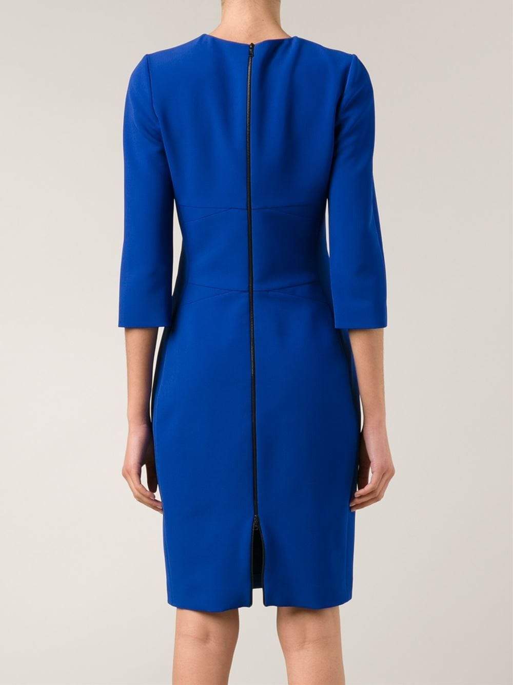 NARCISO RODRIGUEZ-Fitted Scuba Dress-