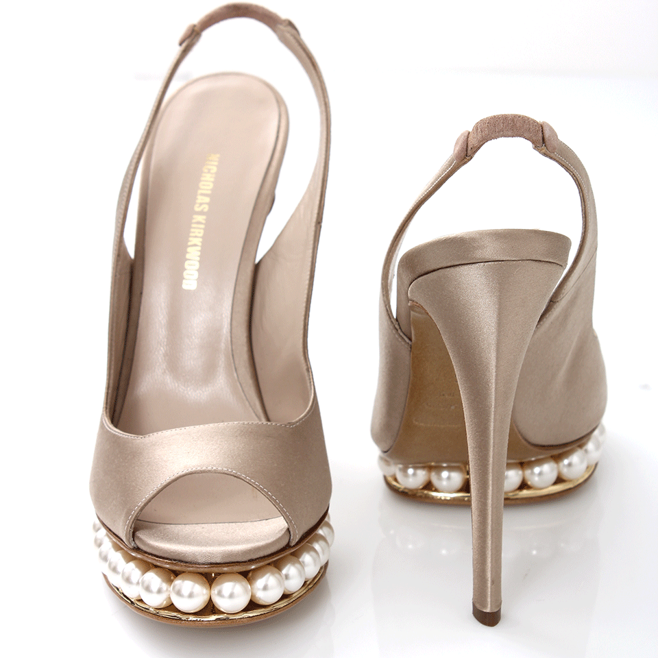 NICHOLAS KIRKWOOD-Pearl Platform Slingback-