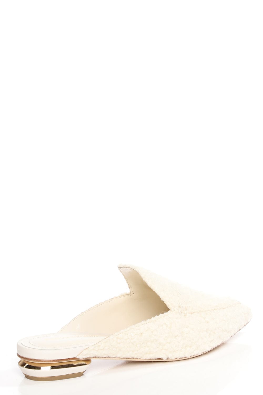 NICHOLAS KIRKWOOD-Beya Flat Mule - Natural-