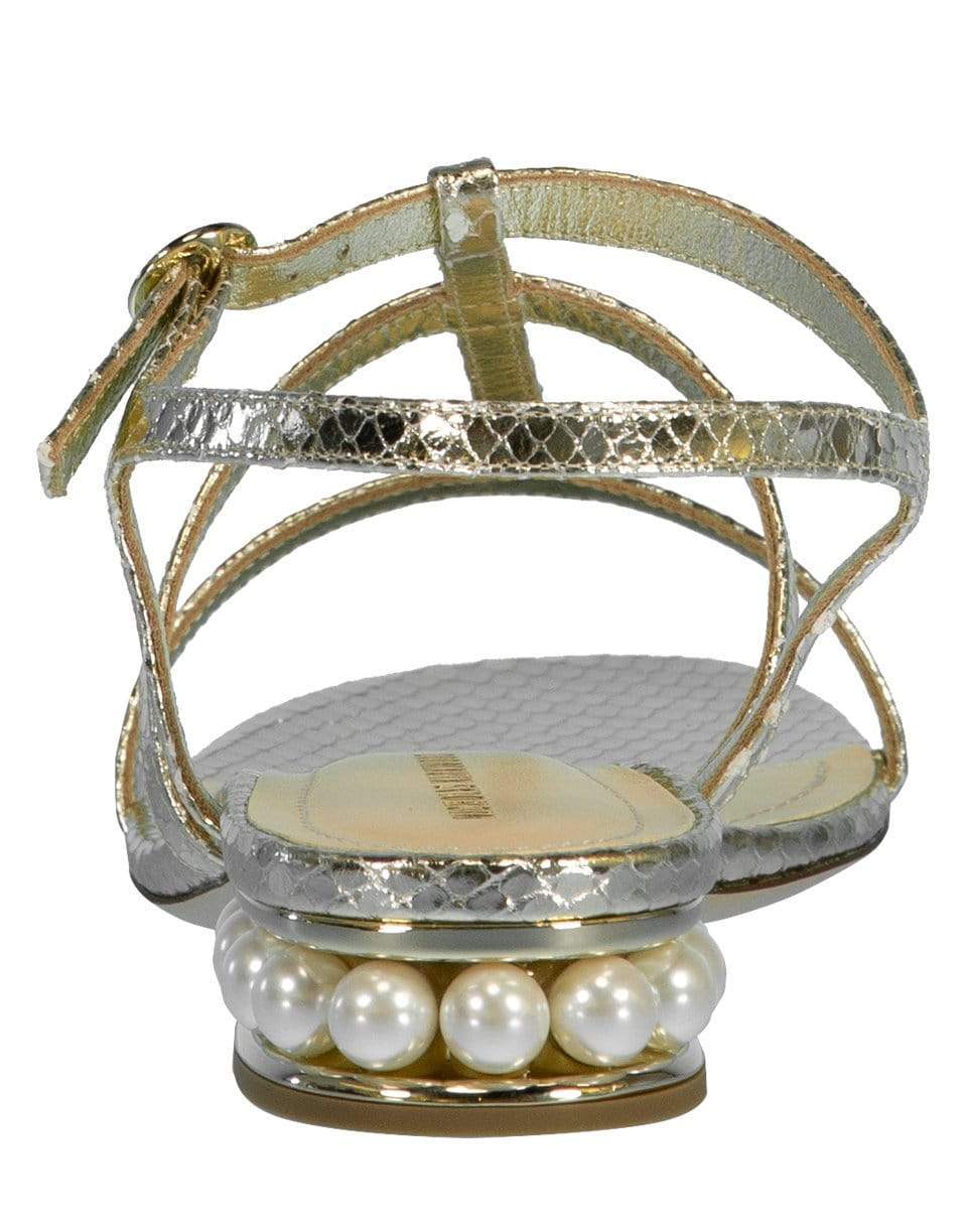 NICHOLAS KIRKWOOD-Snake Print Casati Strap Sandal-
