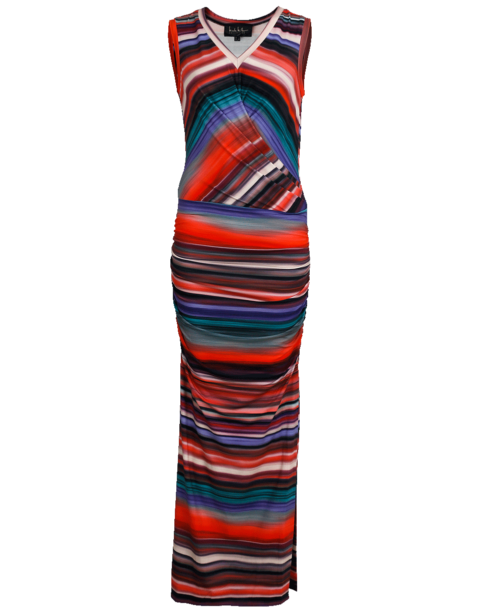 Jersey Stripe Maxi Dress