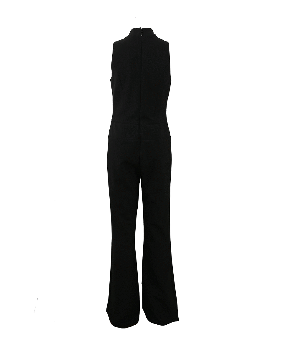 NICOLE MILLER-Stretch Tech Mock Neck Jumpsuit-