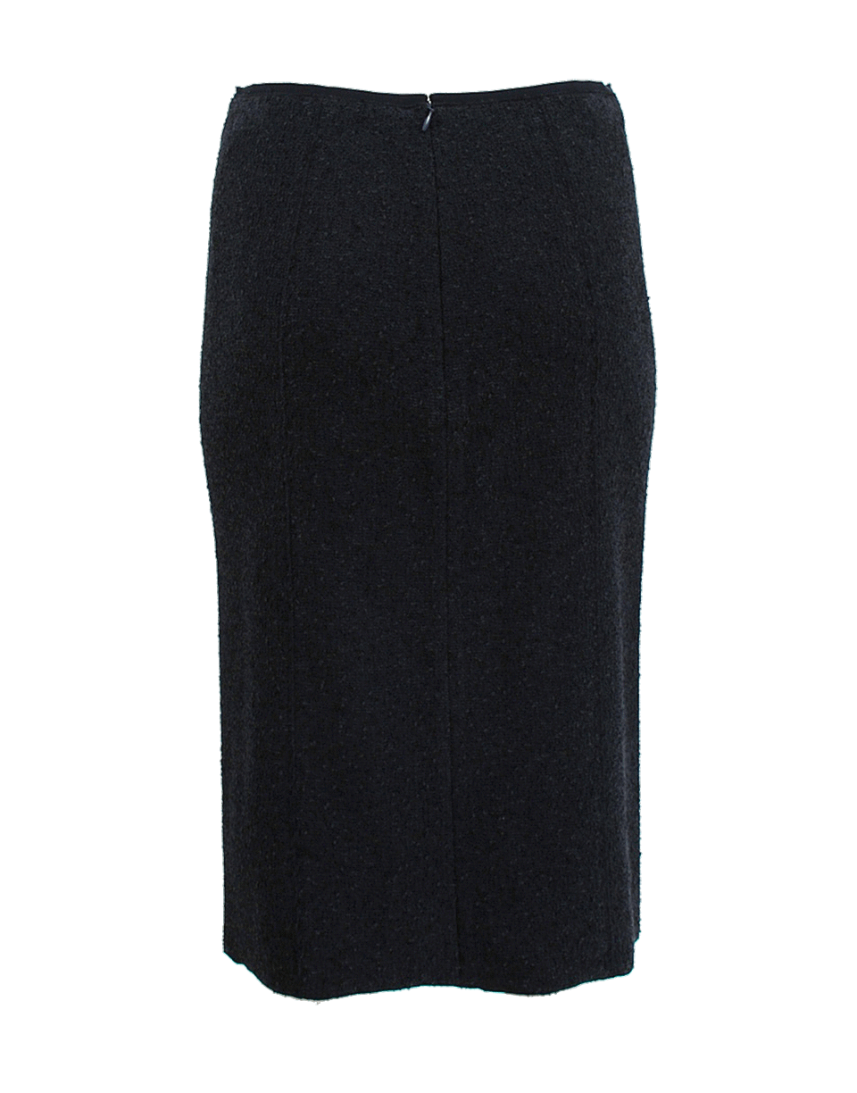 NINA RICCI-Light Weight Tweed Pencil Skirt-