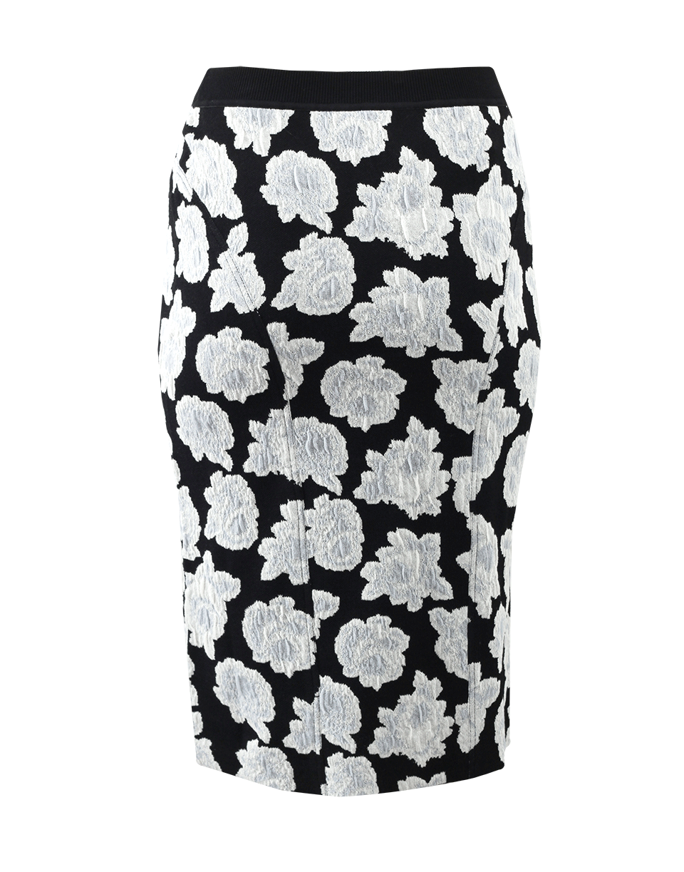 NINA RICCI-Pull-On Floral Skirt-