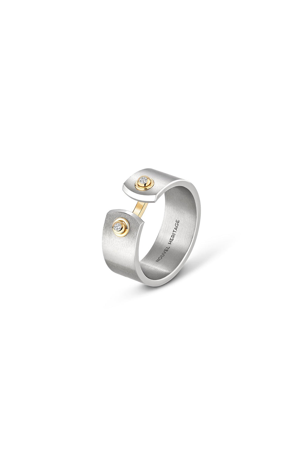 Paris From The Sky Mood Ring - Yellow Gold-TITANIUM-6-JEWELRYFINE JEWELRING-NOUVEL HERITAGE