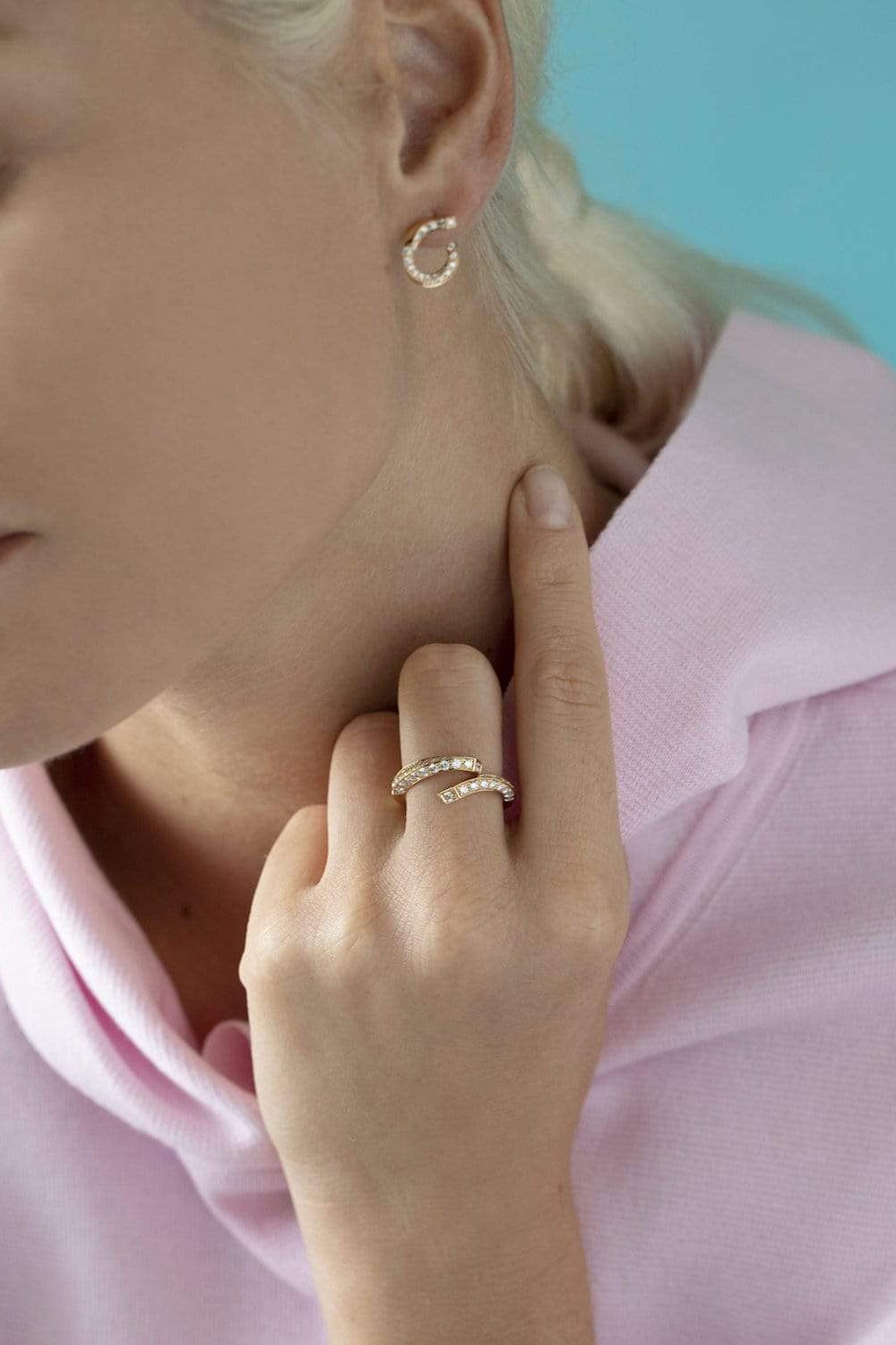 NOUVEL HERITAGE-Diamond Thread Ring-YELLOW GOLD