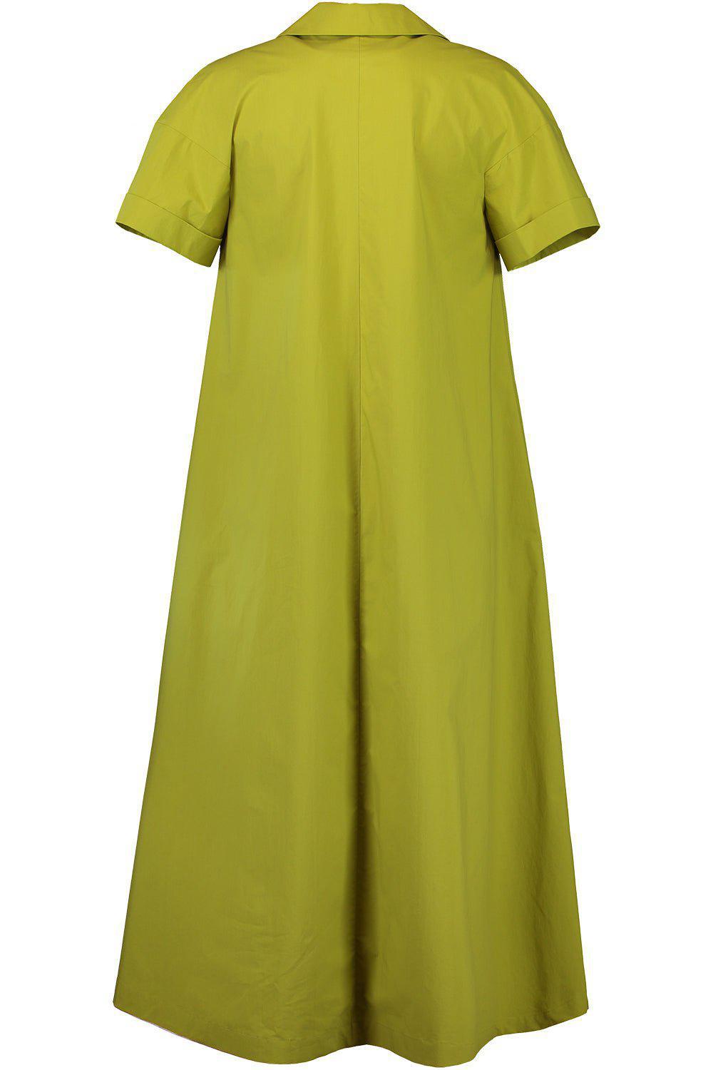 ODEEH-Short Sleeve Shirt Dress - Limetta-