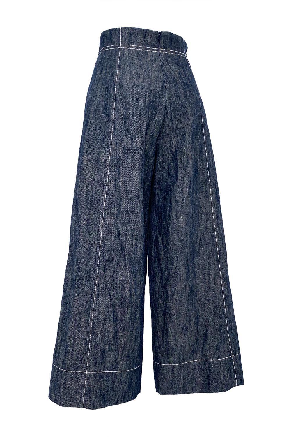 Wide Leg Crop Pant-INDIGO-34-CLOTHINGPANTWIDE LEG-ODEEH