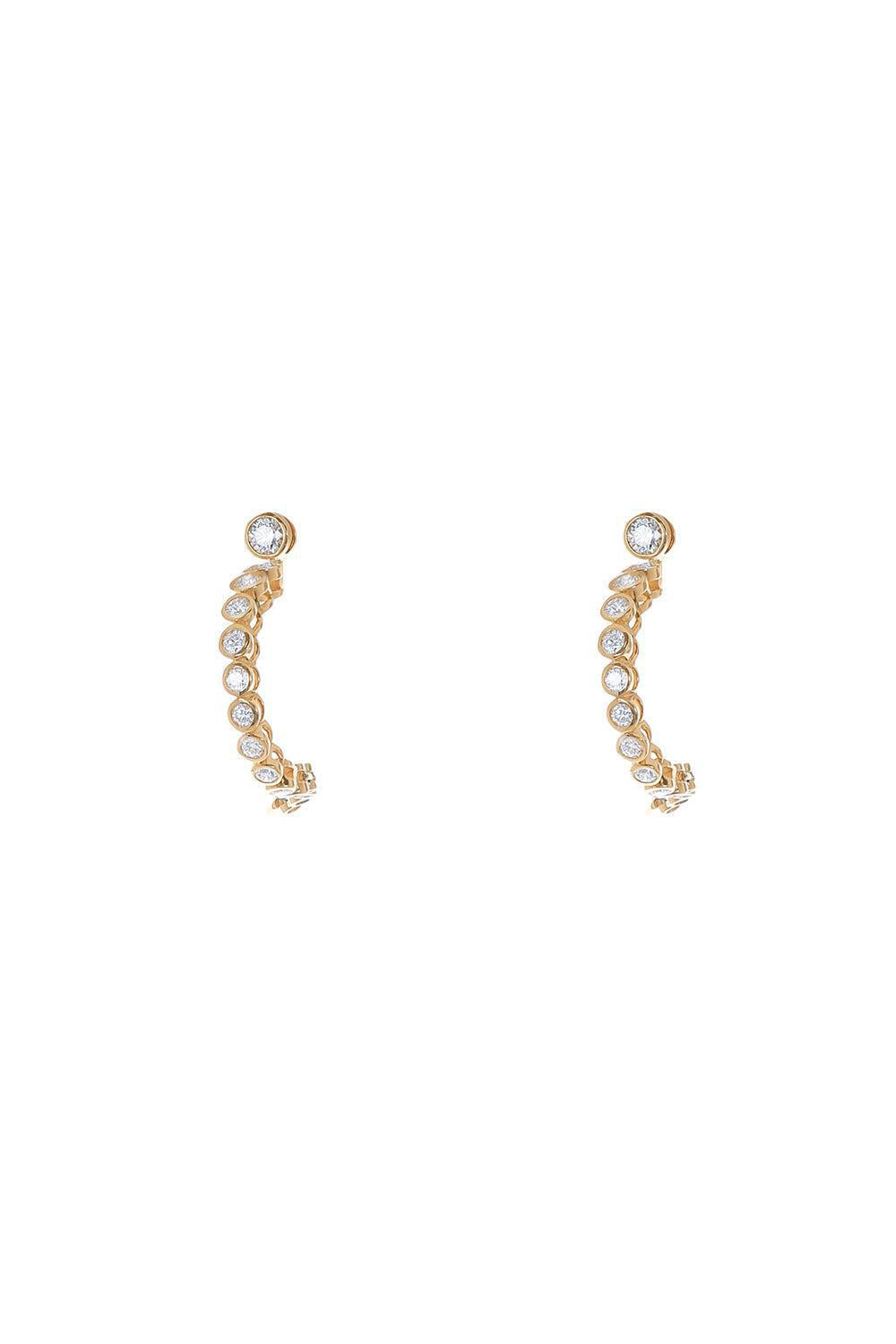 Mini Continuum Hoop Earrings-YELLOW GOLD-JEWELRYFINE JEWELEARRING-ONDYN