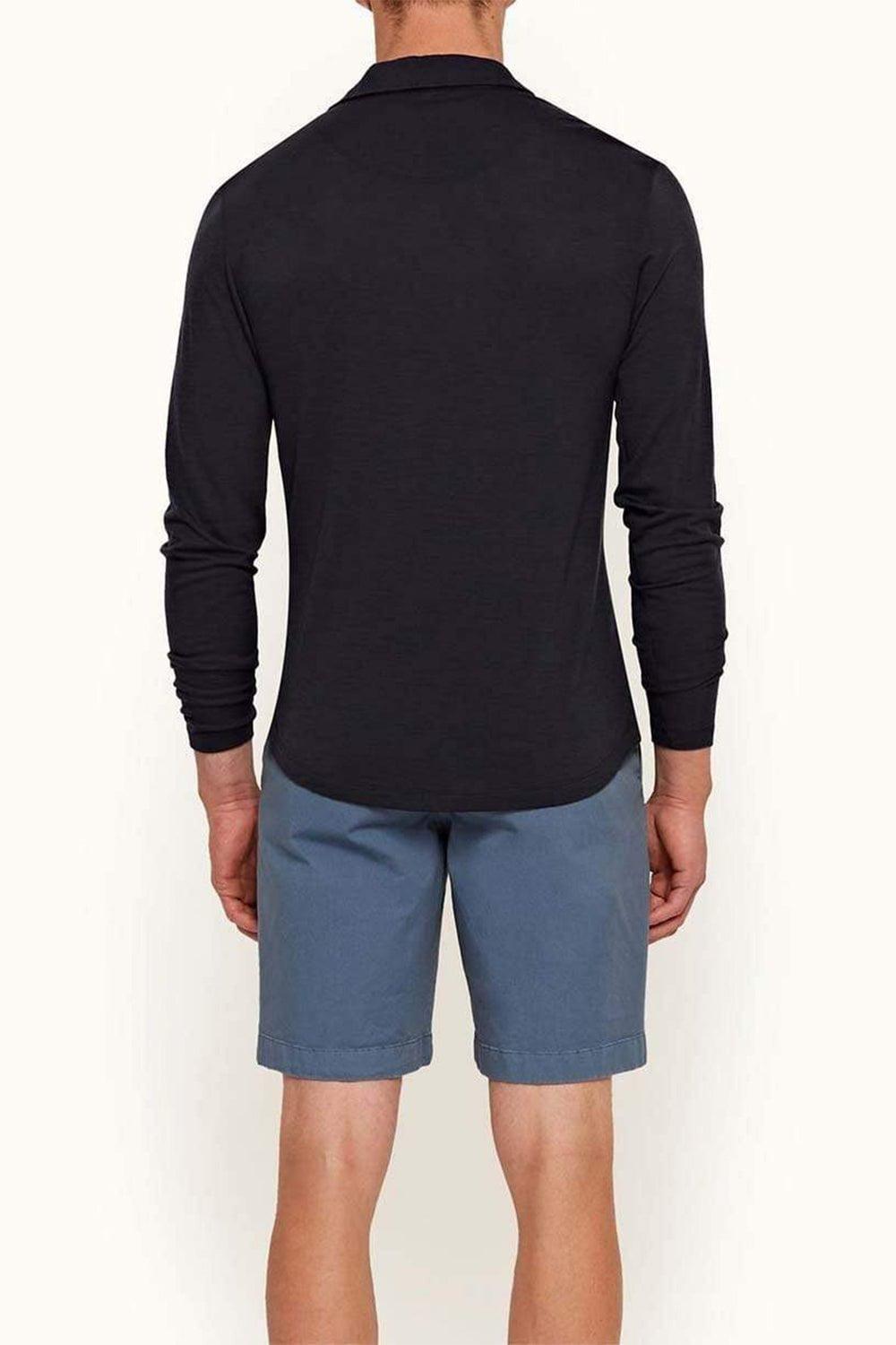 ORLEBAR BROWN-Dane iii Cotton Twill Short - Blue Smoke-