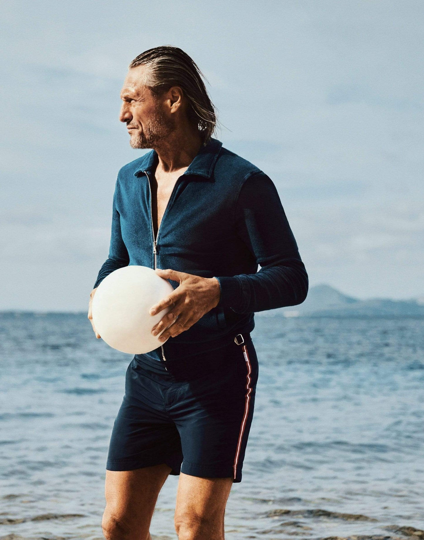 ORLEBAR BROWN-Bulldog Stripe Swim Trunks-