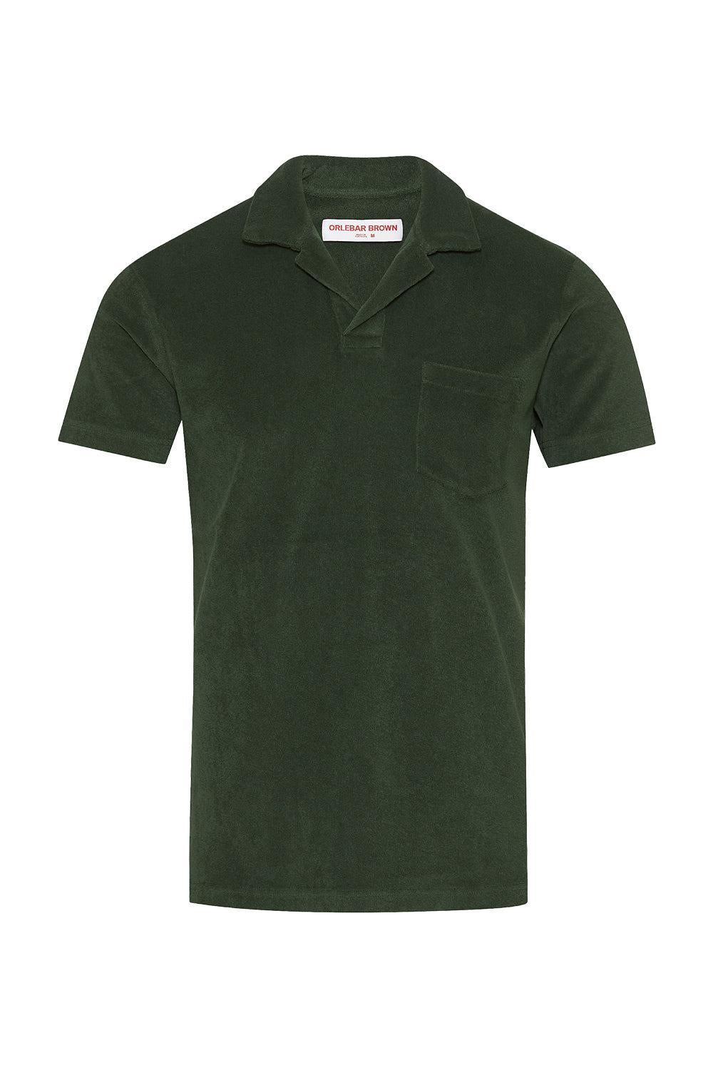 Terry Towelling Polo - Amazon Green-AMAZON GREEN-S-MENSCLOTHINGSHIRT-ORLEBAR BROWN