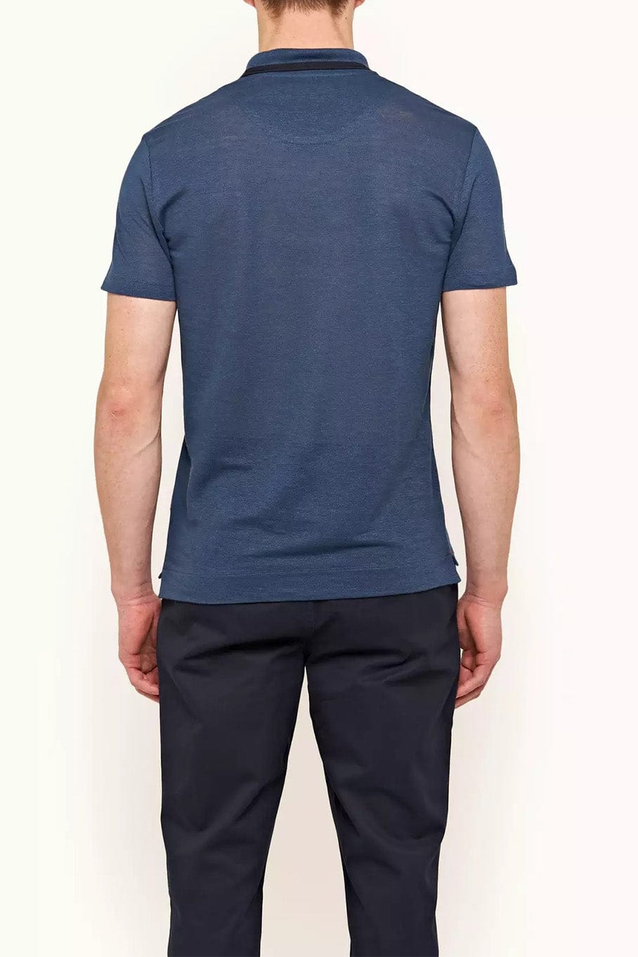 ORLEBAR BROWN-Men’s Felix Linen Polo - Blue-