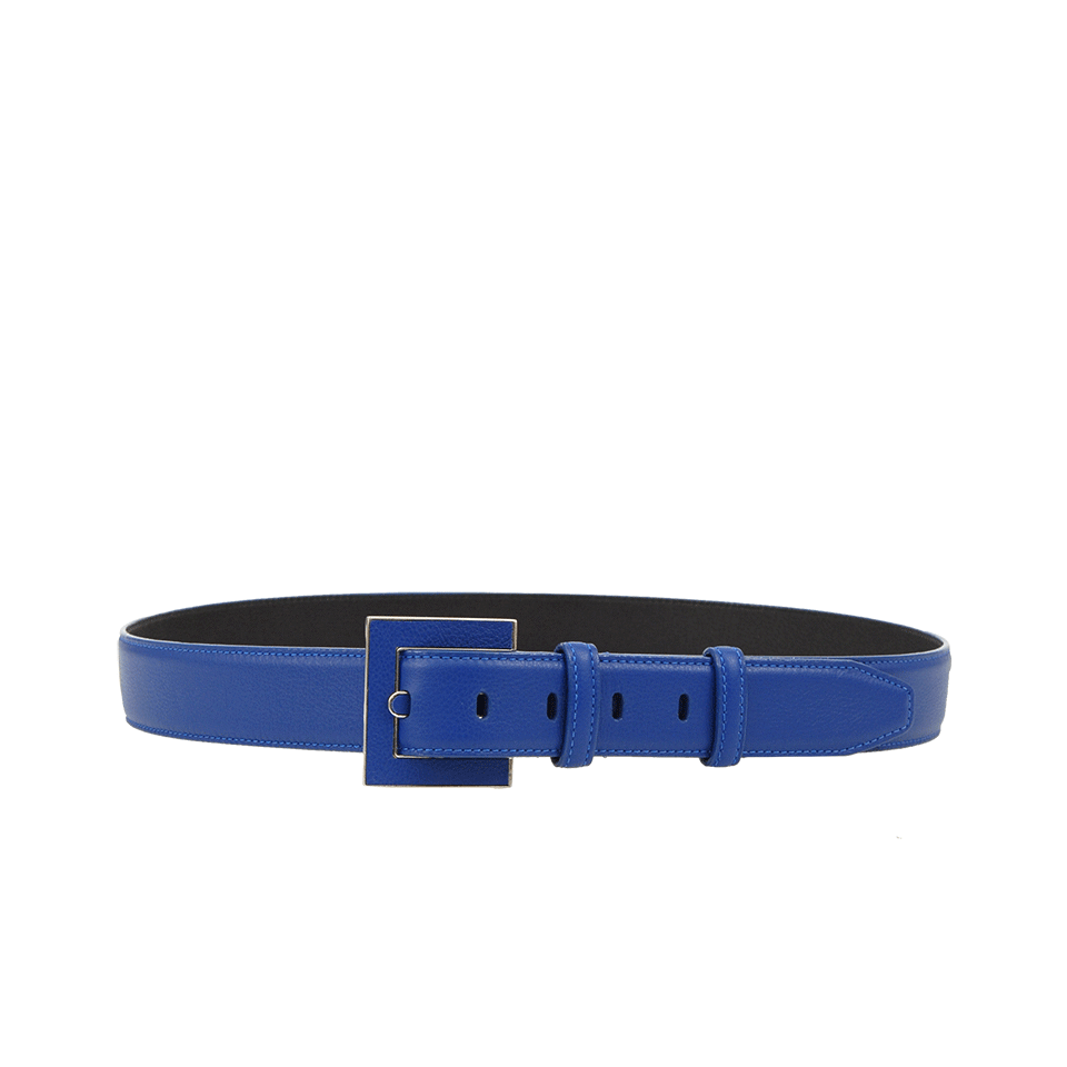 OSCAR DE LA RENTA-Square Tonal Buckle Belt-