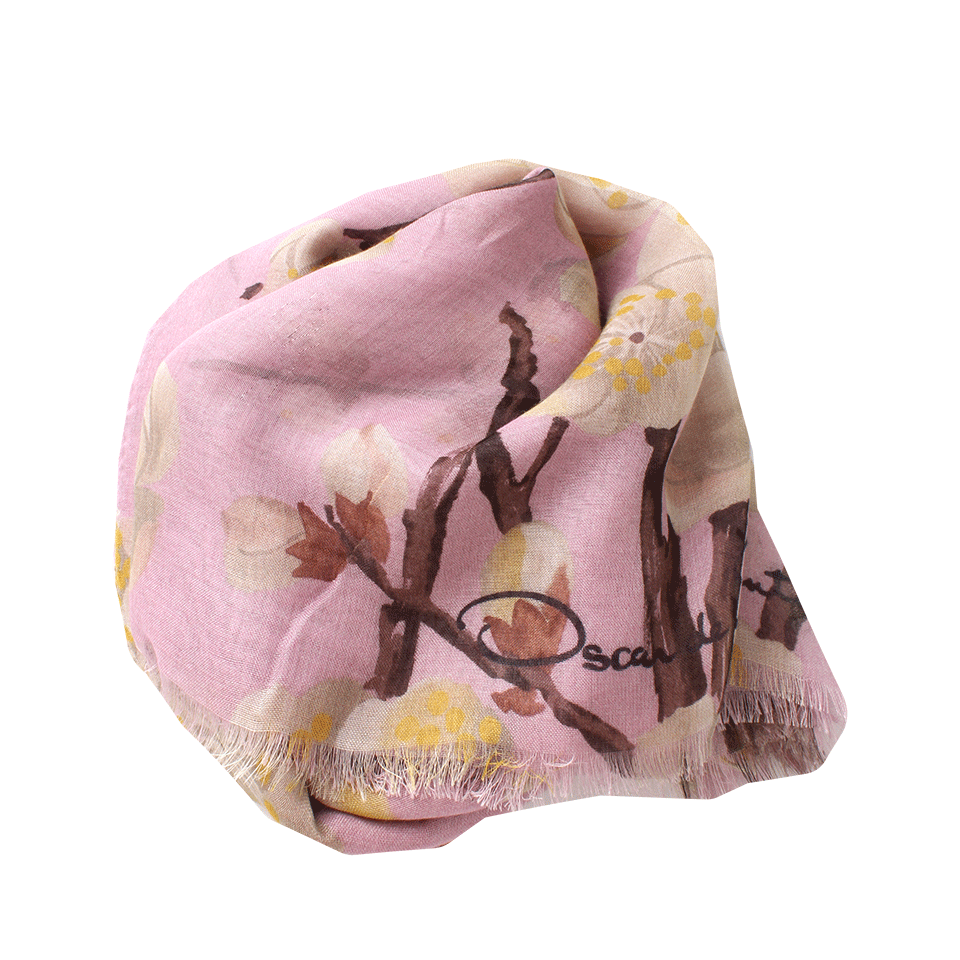 OSCAR DE LA RENTA-Cherry Blossom Scarf-LILAC