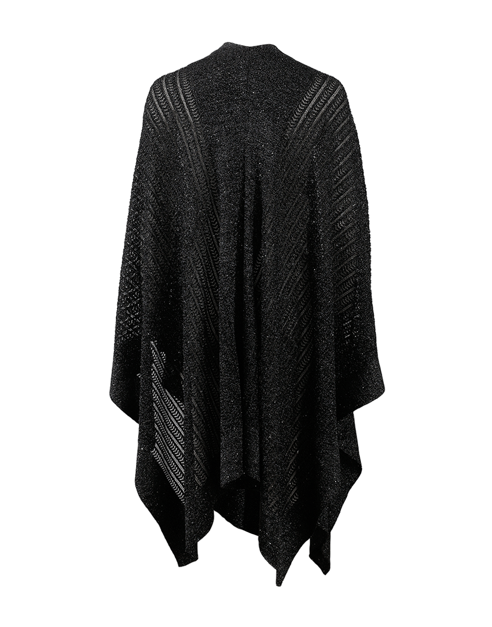 OSCAR DE LA RENTA-Lurex Cape-BLACK