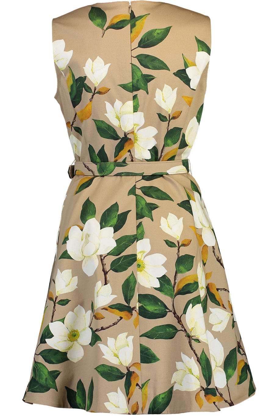 OSCAR DE LA RENTA-Degrade Magnolia Dress With Belt-