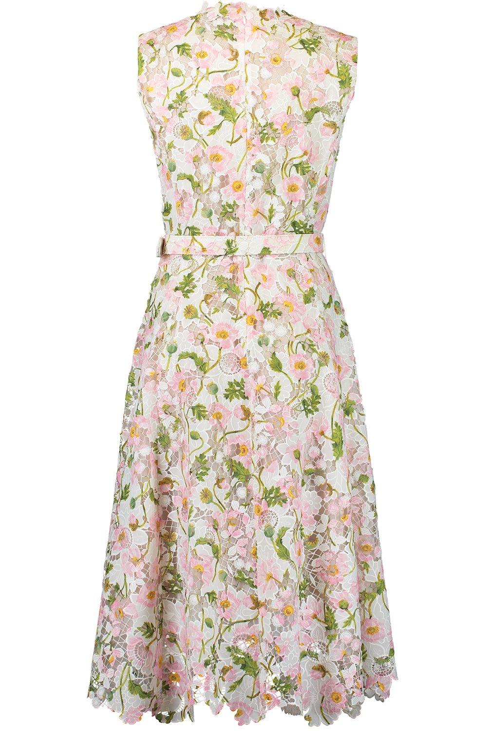 OSCAR DE LA RENTA-Guipure Lace Dress-