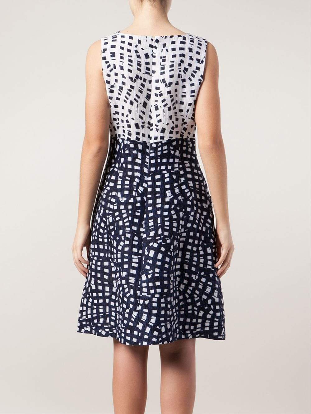 OSCAR DE LA RENTA-Two Tone Dress-