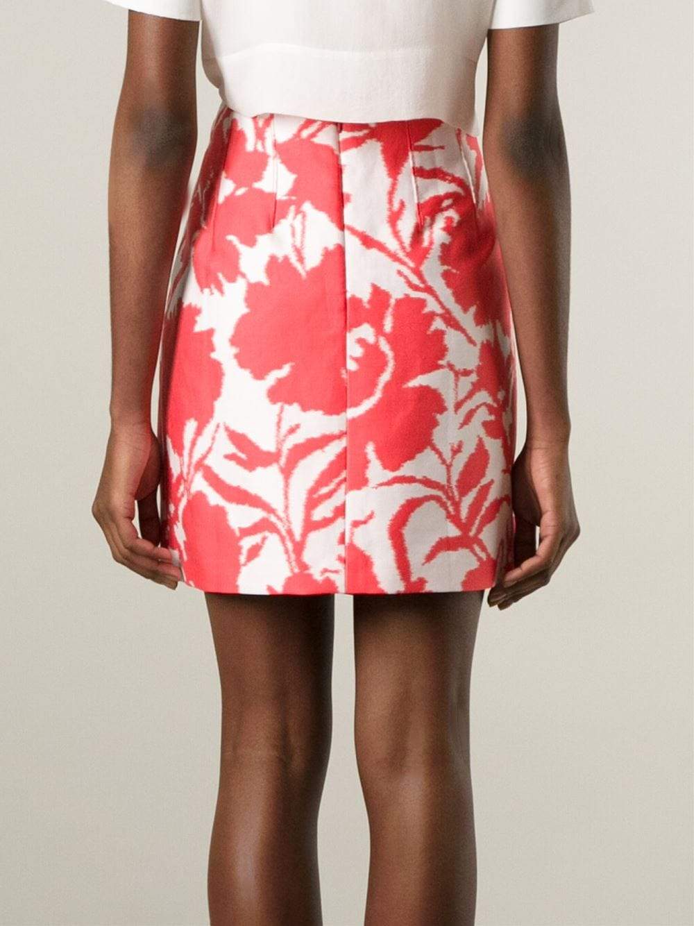OSCAR DE LA RENTA-Inverted Pleat Skirt-