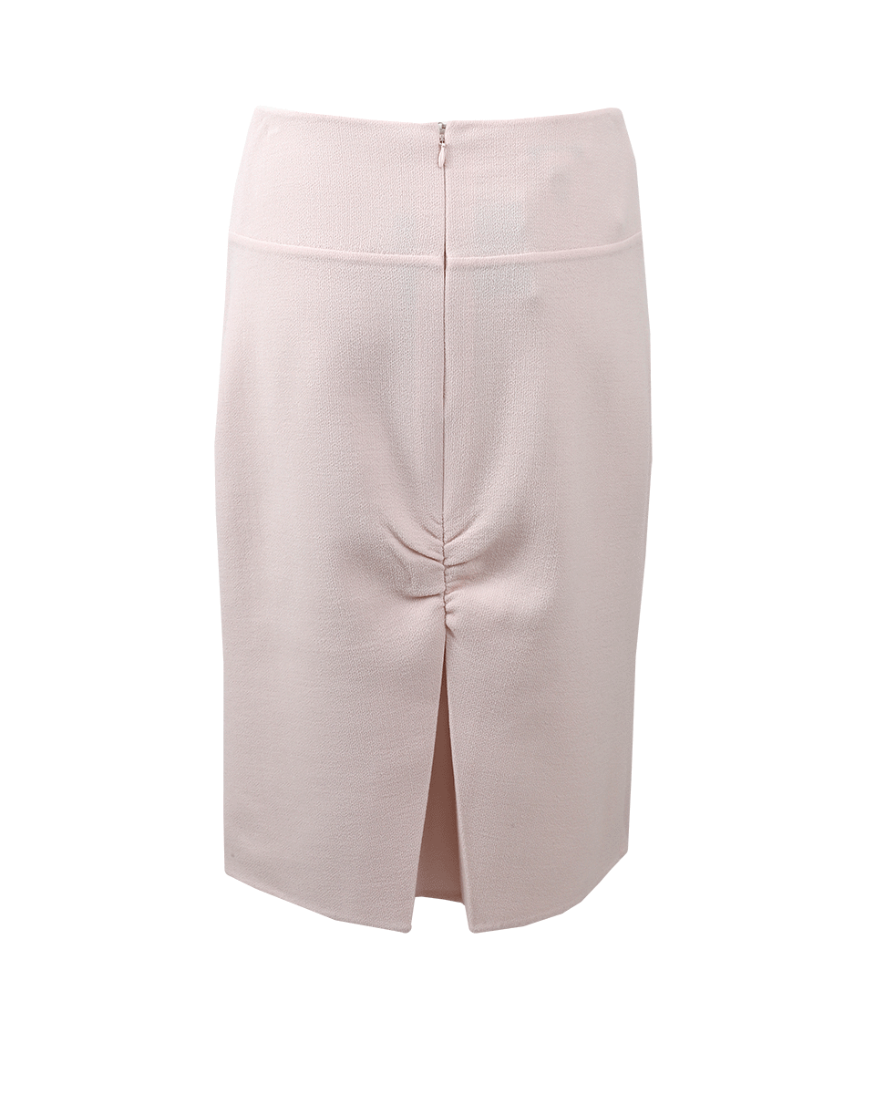 OSCAR DE LA RENTA-Pintuck Wool Crepe Skirt-