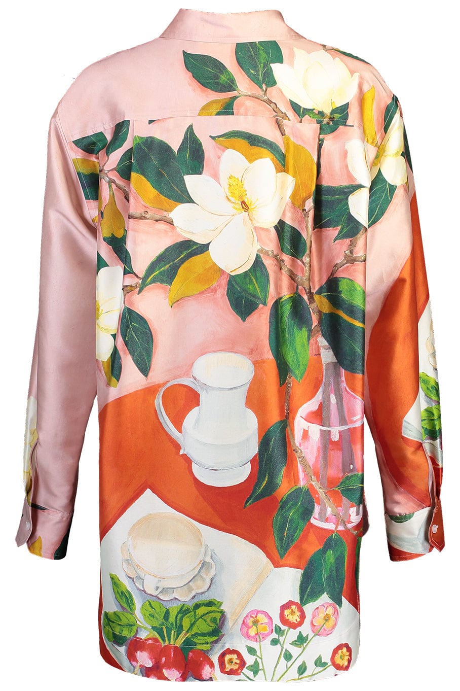 OSCAR DE LA RENTA-Placement Mikado Blouse-