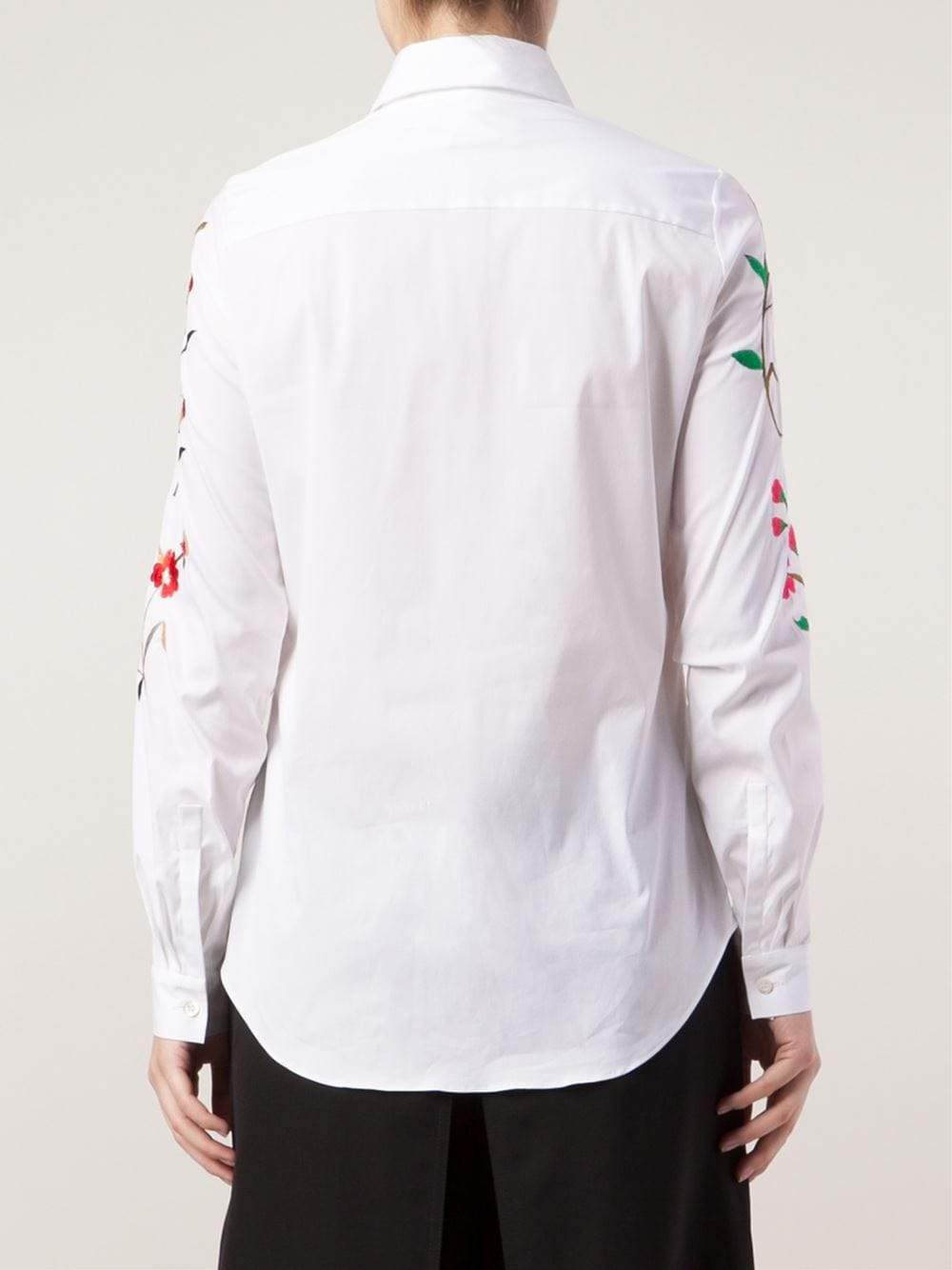 OSCAR DE LA RENTA-Floral Blouse-