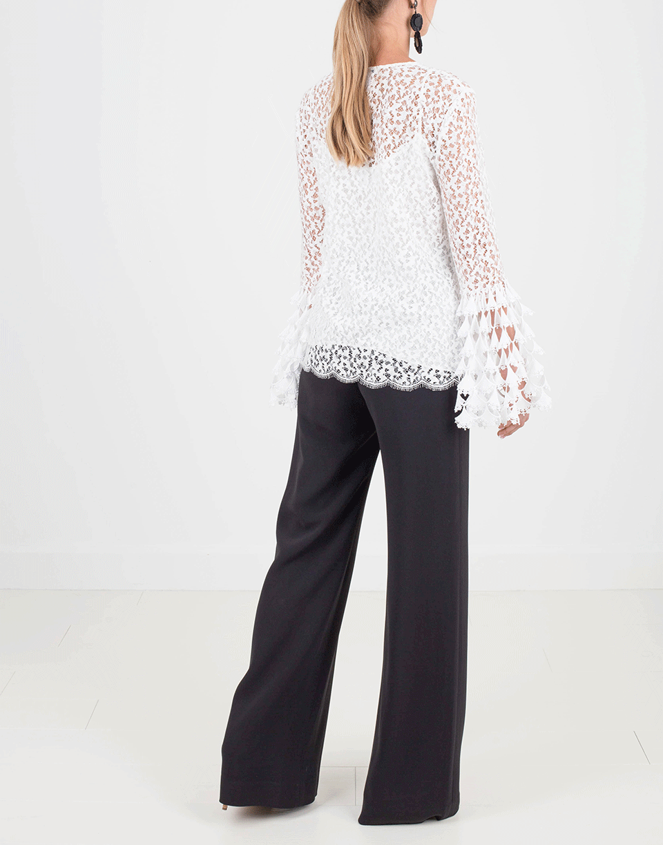 OSCAR DE LA RENTA-Lace Blouse With Camisole-