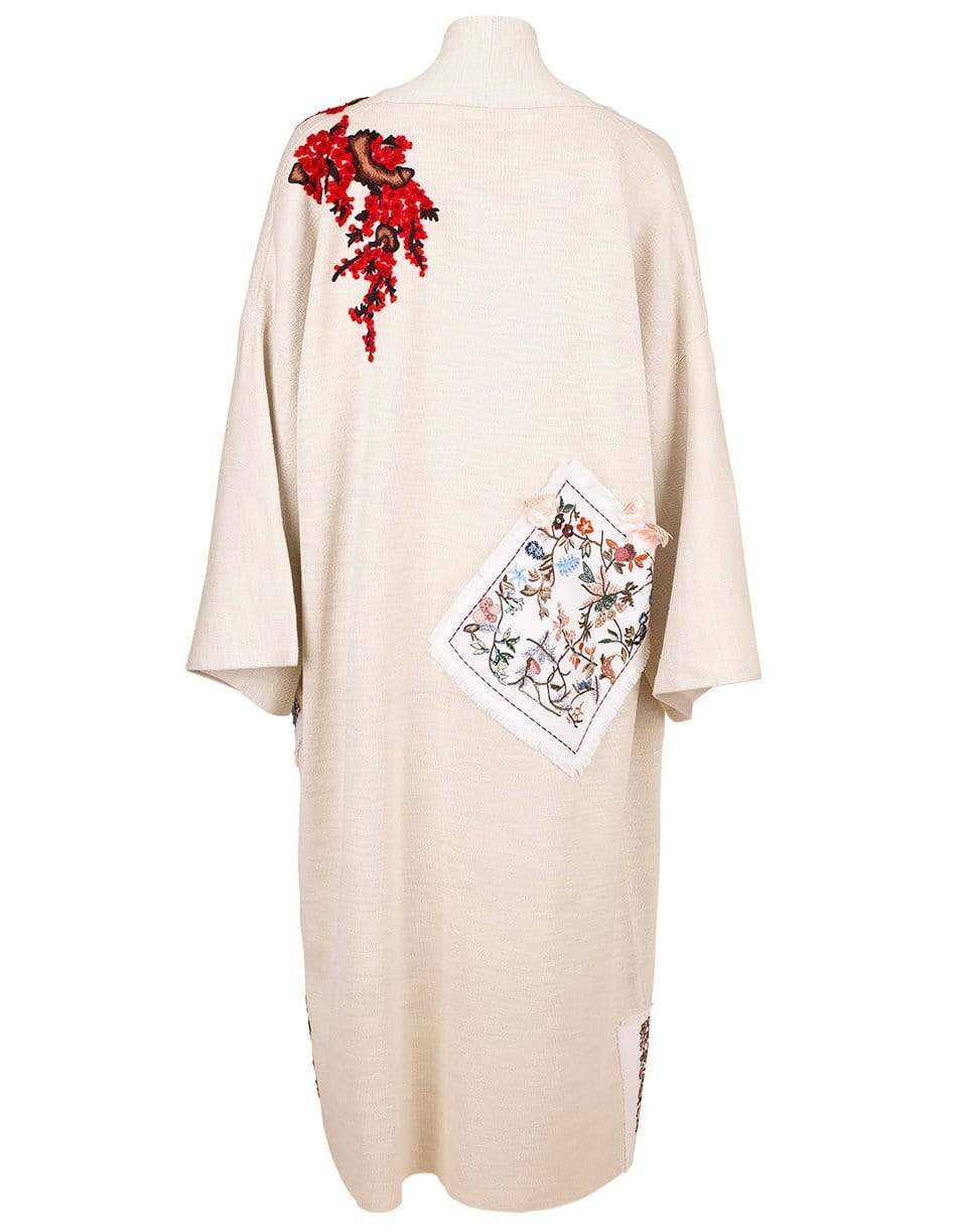 OSCAR DE LA RENTA-Oversized Embroidered Cardigan-