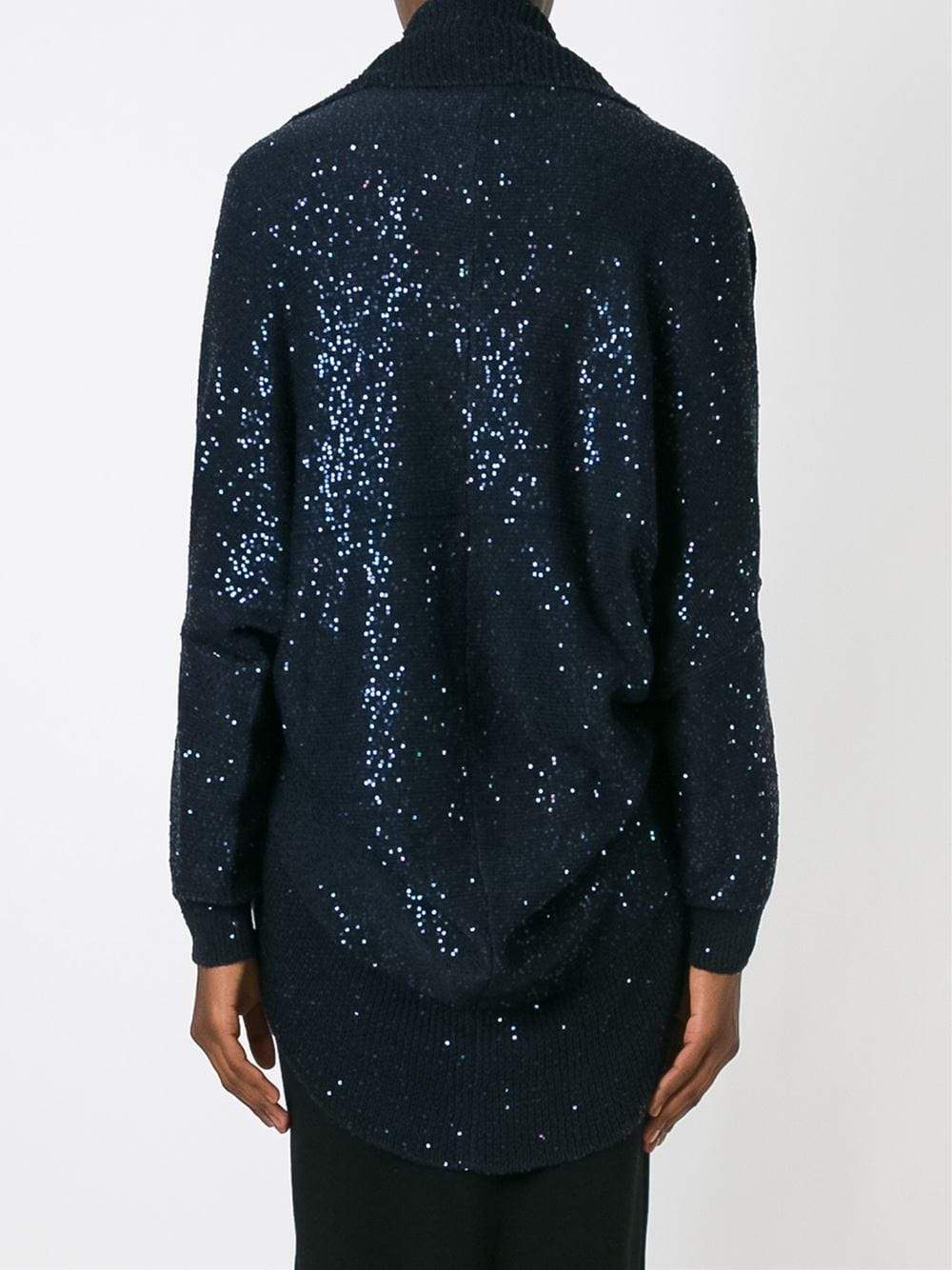 OSCAR DE LA RENTA-Sequin Cape Cardigan-