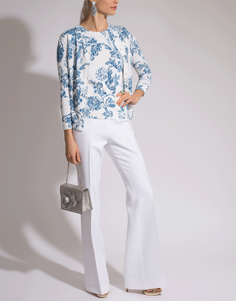 OSCAR DE LA RENTA-Printed Knit Tank-